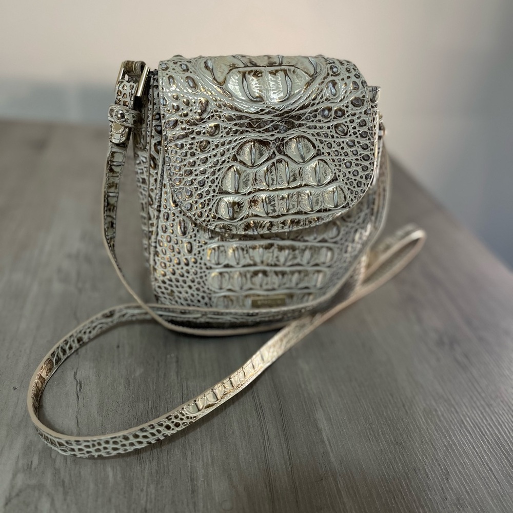 Brahmin Metallic Textured Crossbody Bag